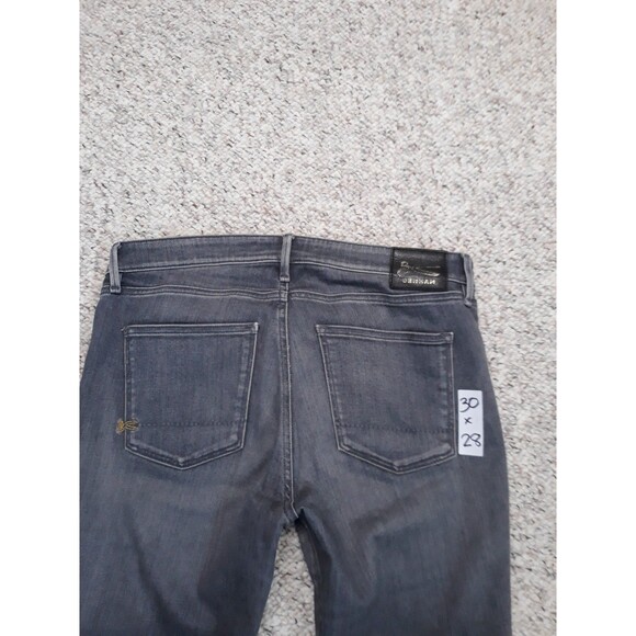 30 DENHAM Mid Rise Spray Super Tight Fit Skinny Gray - Picture 4 of 8
